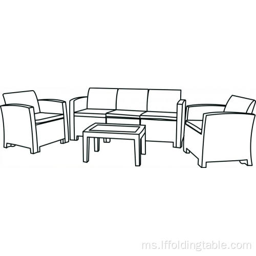 5 Seater (2nd Age) PP Plastik Sofa